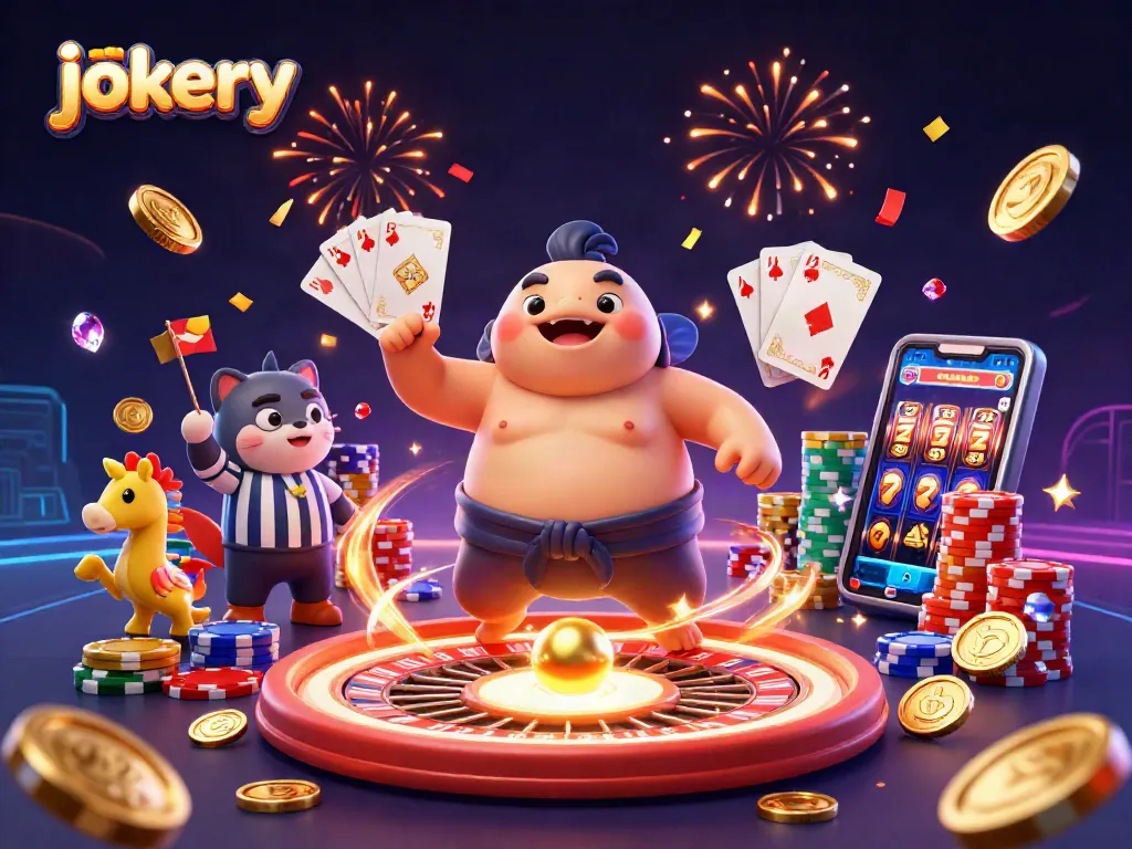 Experience the jokery casino theme with a lively underwater scene featuring a blowfish, catfish referee, and seahorse spectators.